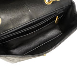 【6gd4379】シャネル ショルダーバッグ ダイアナ Wチェーン ラムスキン ブラック ゴールド金具【中古】レディース