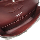【6gd4381】シャネル ショルダーバッグ マトラッセ Wフラップ Wチェーン ラムスキン ブラック シルバー金具【中古】レディース
