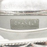【6gd4382】シャネル ショルダーバッグ ボーイシャネル チェーンショルダー ゴート シルバー シルバー金具【中古】レディース