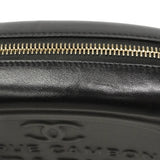 【6gd4383】シャネル ショルダーバッグ チェーンショルダー カメラバッグ ラムスキン ブラック ゴールド金具【中古】レディース