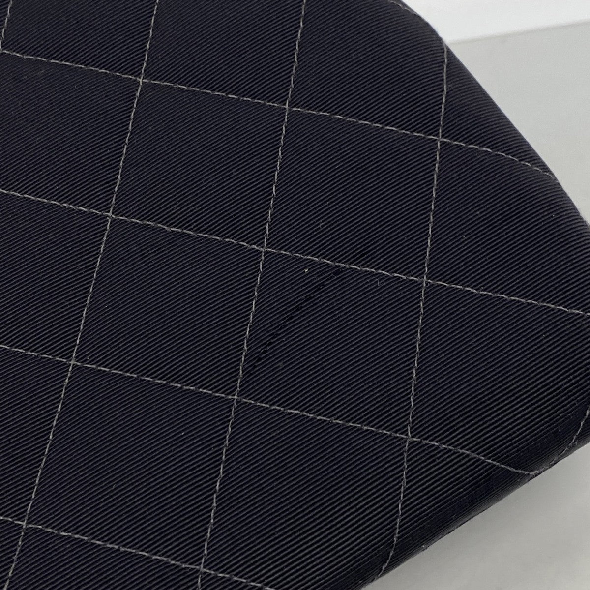 【6gd4384-k】シャネル ショルダーバッグ マトラッセ チェーンショルダー コットン ブラック ゴールド金具【中古】レディース