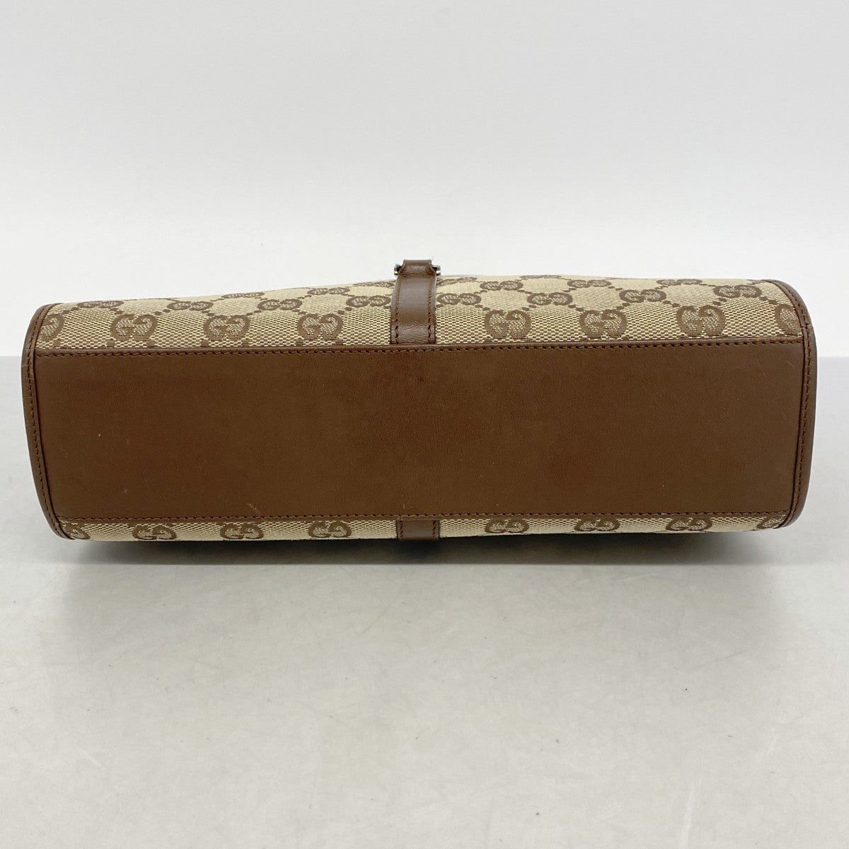 【6gd4387-k】グッチ ハンドバッグ GGキャンバス/ジャッキー 002 1068 キャンバス ブラウン シルバー金具【中古】レディース