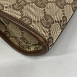 【6gd4387-k】グッチ ハンドバッグ GGキャンバス/ジャッキー 002 1068 キャンバス ブラウン シルバー金具【中古】レディース