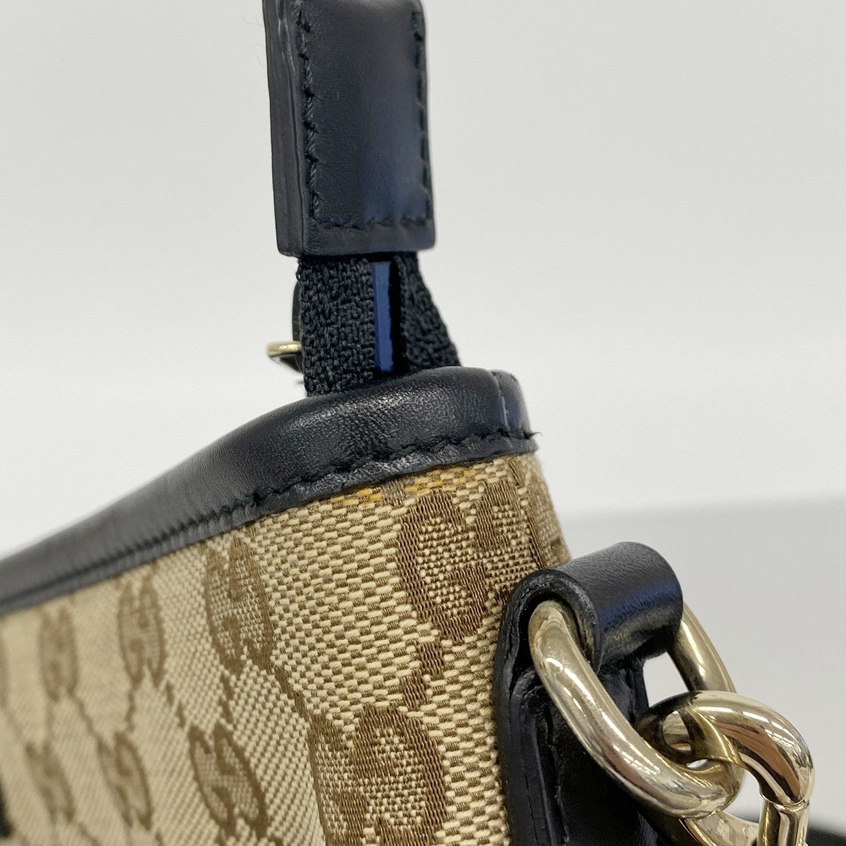 【6gd4388-k】グッチ ショルダーバッグ GGキャンバス/シェリーライン 388926 キャンバス ブラウン ゴールド金具【中古】レディース