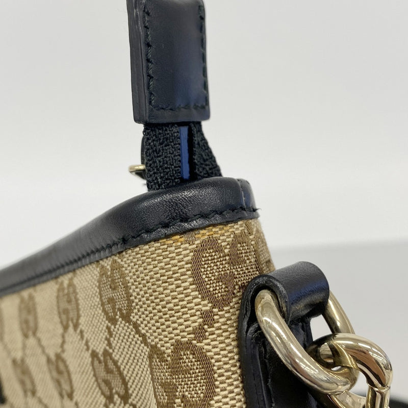 【6gd4388-k】グッチ ショルダーバッグ GGキャンバス/シェリーライン 388926 キャンバス ブラウン ゴールド金具【中古】レディース