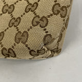 【6gd4388-k】グッチ ショルダーバッグ GGキャンバス/シェリーライン 388926 キャンバス ブラウン ゴールド金具【中古】レディース