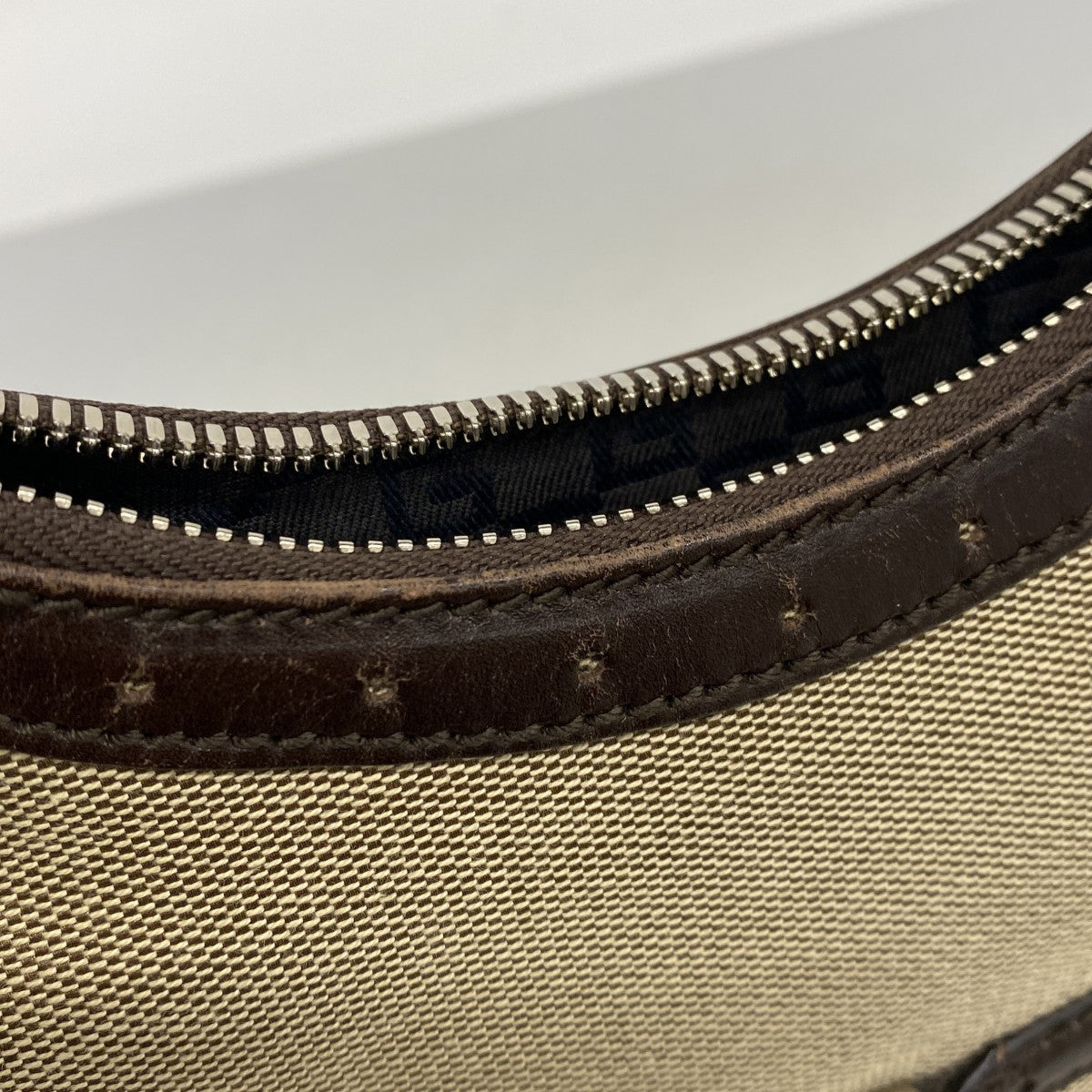 【6gd4389-k】グッチ ハンドバッグ インターロッキングG 114869 キャンバス ブラウン シルバー金具【中古】レディース