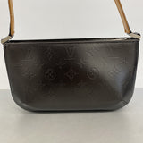 【6gd4390-k】ルイヴィトン ハンドバッグ モノグラム・マット ファウラー M55142 ノワール【中古】レディース