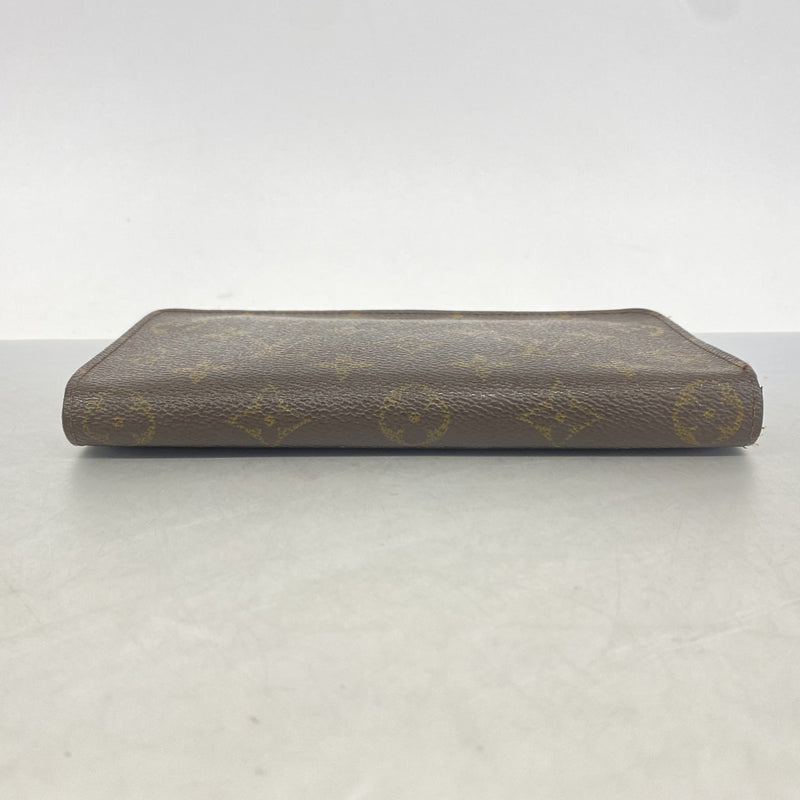 【6gd4391-k】ルイヴィトン 長財布 モノグラム ポルトモネジップ M61727 ブラウン【中古】レディース