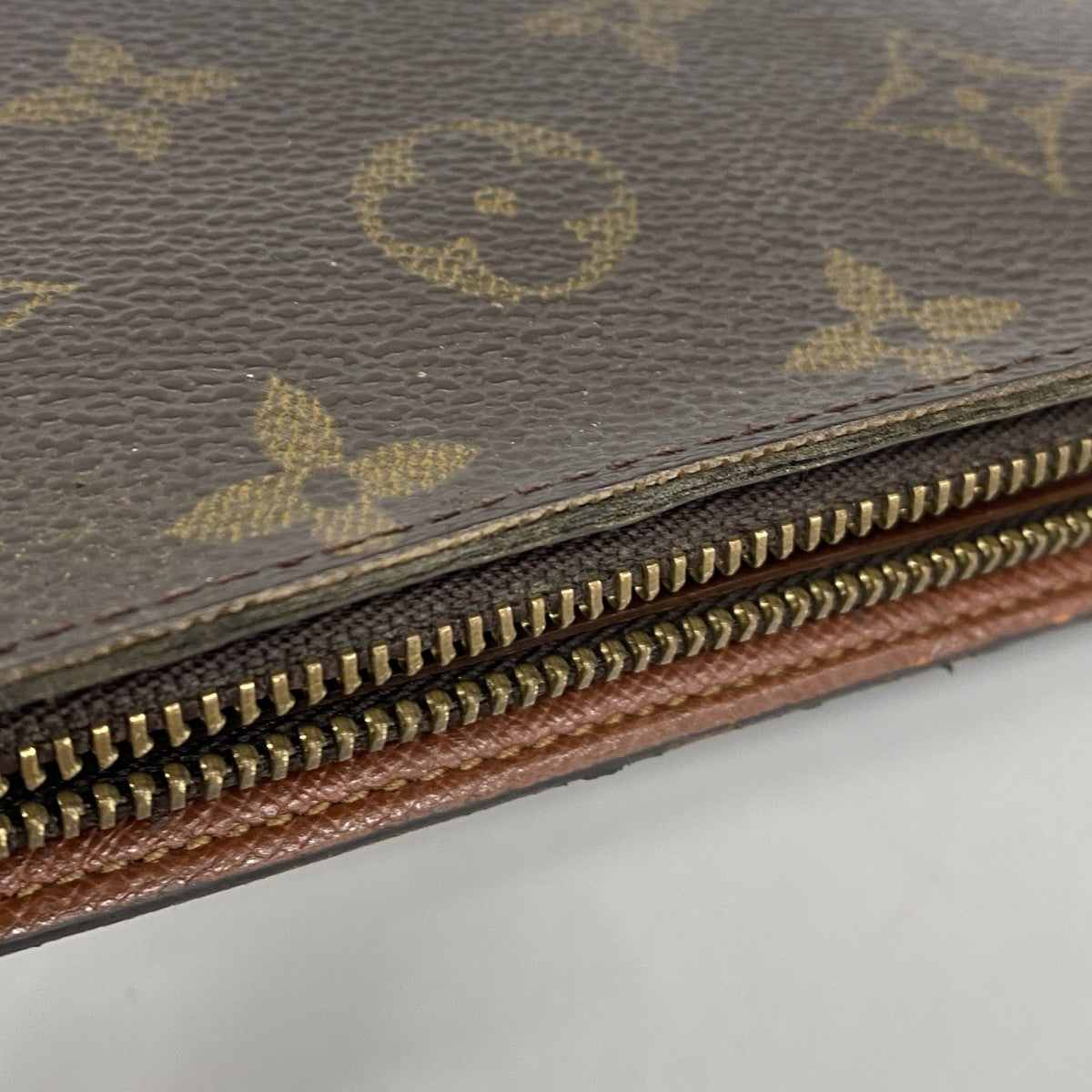 【6gd4391-k】ルイヴィトン 長財布 モノグラム ポルトモネジップ M61727 ブラウン【中古】レディース