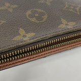 【6gd4391-k】ルイヴィトン 長財布 モノグラム ポルトモネジップ M61727 ブラウン【中古】レディース