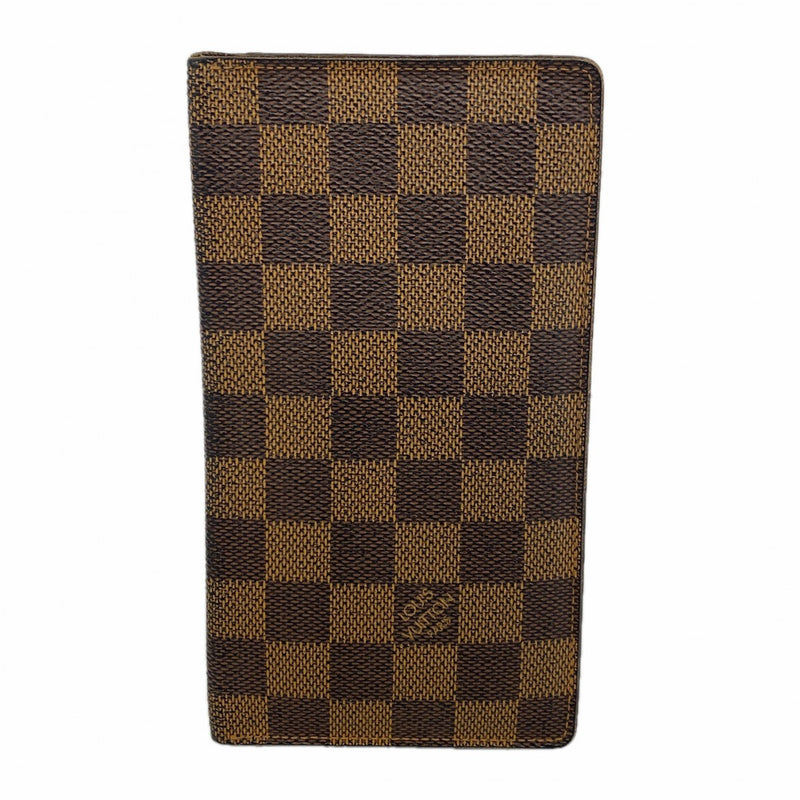 【6gd4392-k】ルイヴィトン 札入れ ダミエ ポルトバルールカルトクレディ N61823 エベヌ【中古】メンズ