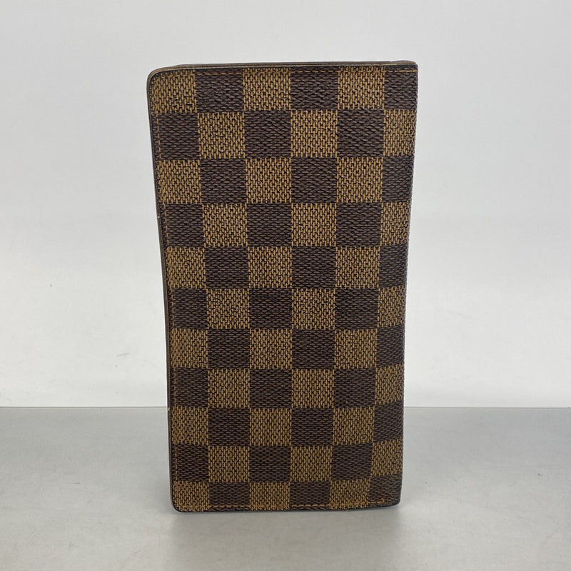 【6gd4392-k】ルイヴィトン 札入れ ダミエ ポルトバルールカルトクレディ N61823 エベヌ【中古】メンズ