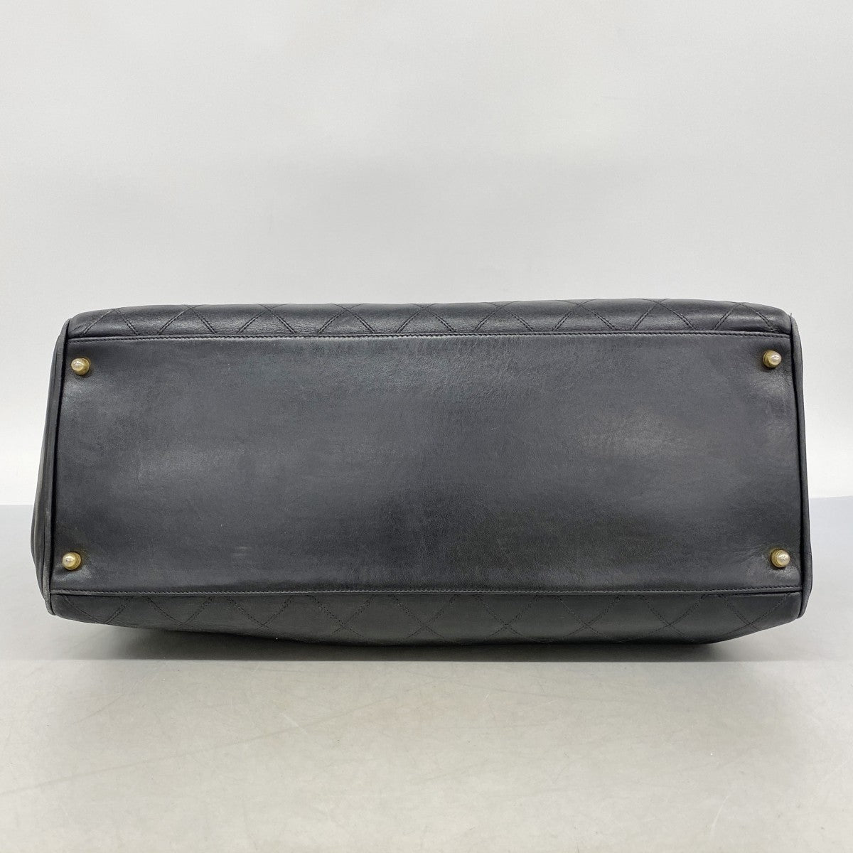 【6gd4394-k】シャネル チェーントート ビコローレ ラムスキン ブラック ゴールド金具【中古】レディース