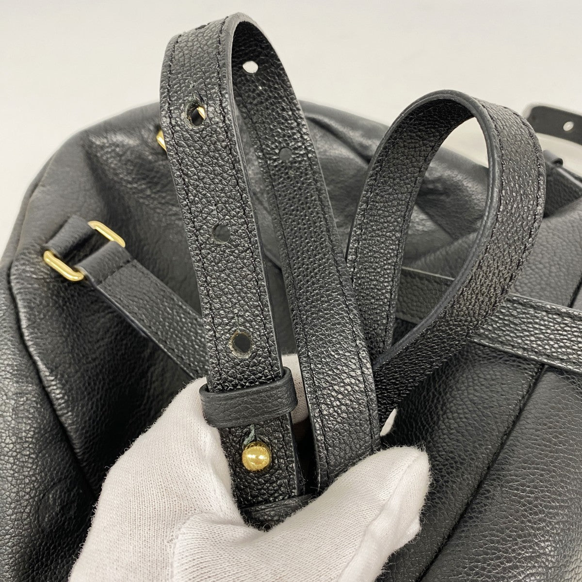 【6gd4396-k】ルイヴィトン リュック・デイパック モノグラム・アンプラント ソルボンヌ M44016 ノワール【中古】レディース