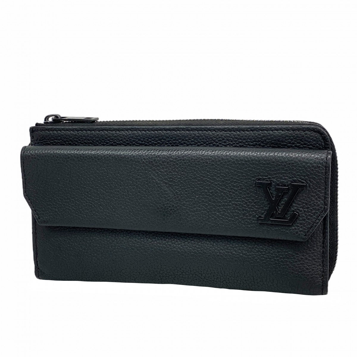 【6gd4397-k】ルイヴィトン 長財布 LVアエログラム ジッピーウォレット M69831 ブラック【中古】メンズ