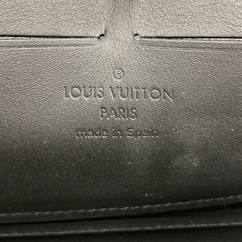 【6gd4397-k】ルイヴィトン 長財布 LVアエログラム ジッピーウォレット M69831 ブラック【中古】メンズ