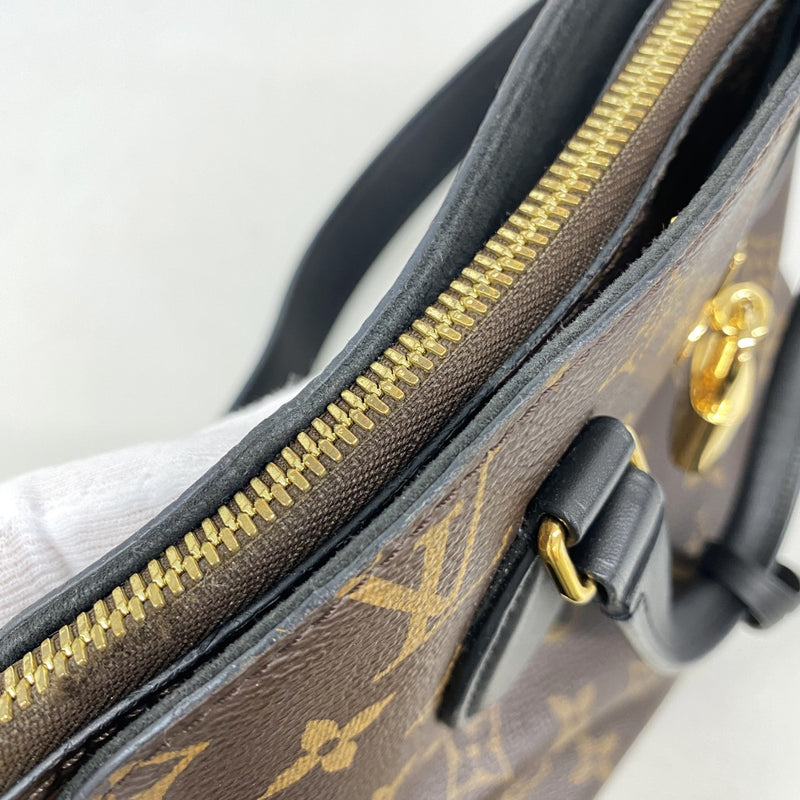 【6gd4402-k】ルイヴィトン ハンドバッグ モノグラム フラワージップドトートPM M44351 ブラウン 2wayバッグ【中古】レディース