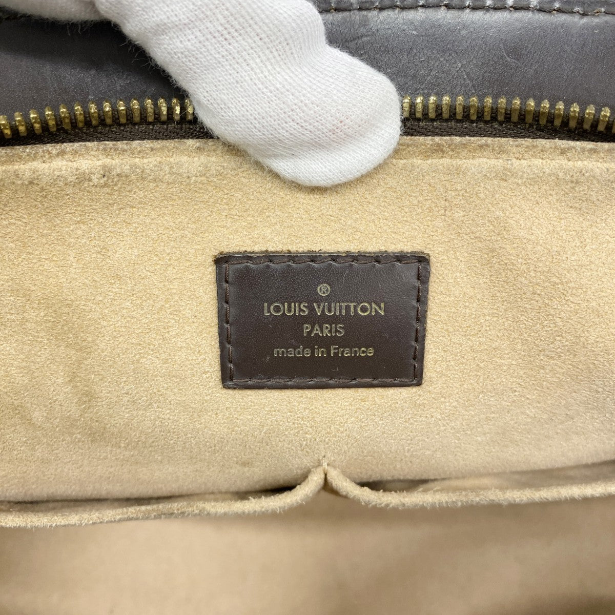 【6gd4404-k】ルイヴィトン ハンドバッグ ダミエ ケンジントンボーリング N41505 エベヌ 2wayバッグ【中古】レディース