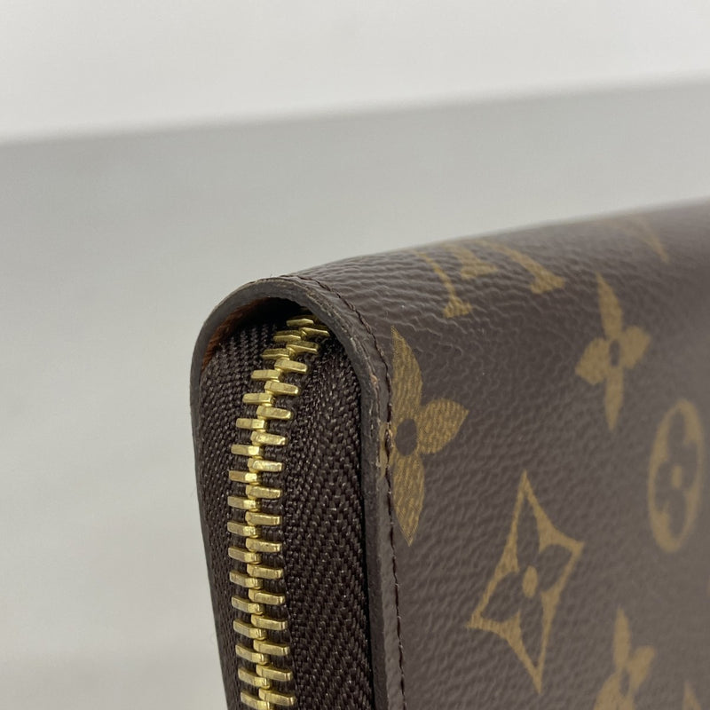 【6gd4414】ルイヴィトン 長財布 モノグラム ジッピーオーガナイザー M62581 ブラウン【中古】メンズ レディース ユニセックス