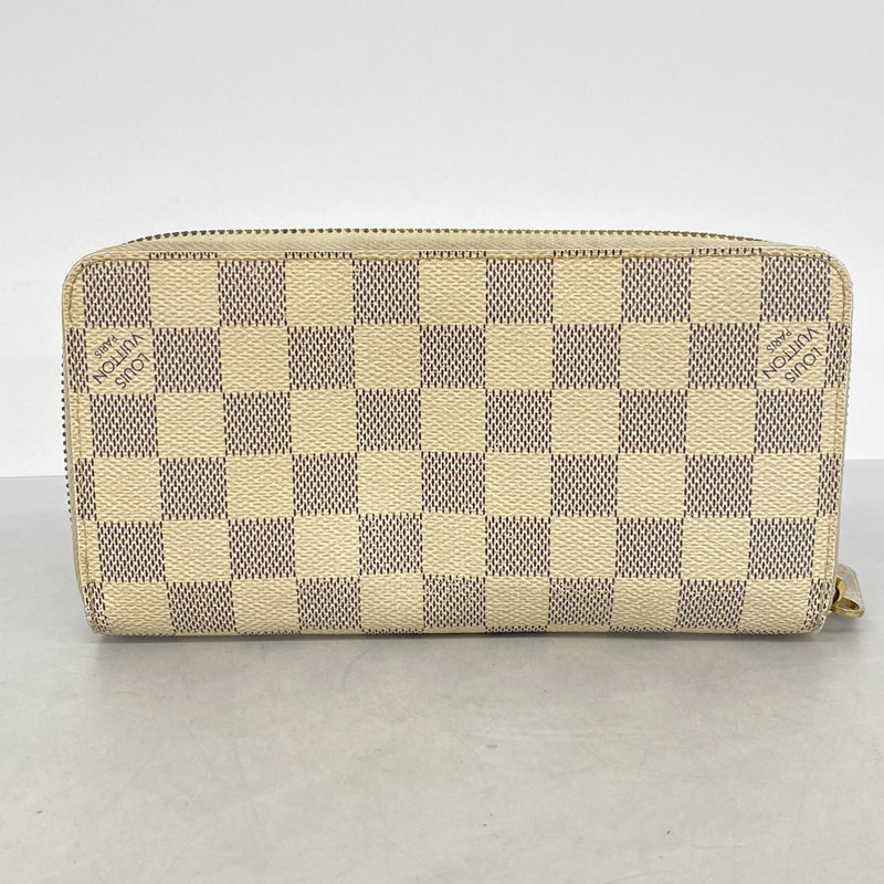 【6gd4415】ルイヴィトン 長財布 ダミエ・アズール ジッピーウォレット N60019 ホワイト【中古】メンズ レディース ユニセックス