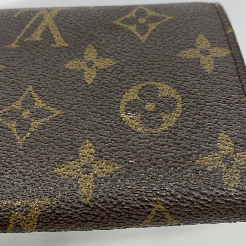 【6gd4416】ルイヴィトン 財布 モノグラム ポルトモネビエトレゾール M61730 ブラウン【中古】レディース