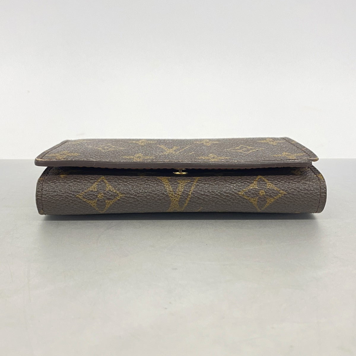 【6gd4416】ルイヴィトン 財布 モノグラム ポルトモネビエトレゾール M61730 ブラウン【中古】レディース