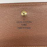 【6gd4416】ルイヴィトン 財布 モノグラム ポルトモネビエトレゾール M61730 ブラウン【中古】レディース
