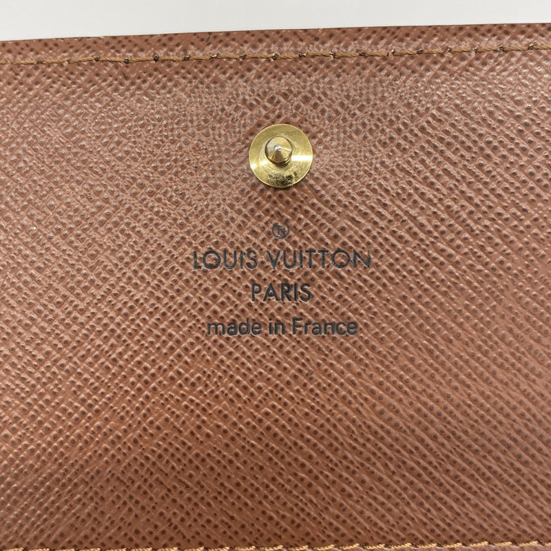 【6gd4416】ルイヴィトン 財布 モノグラム ポルトモネビエトレゾール M61730 ブラウン【中古】レディース