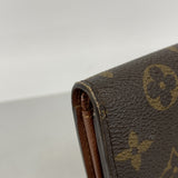 【6gd4416】ルイヴィトン 財布 モノグラム ポルトモネビエトレゾール M61730 ブラウン【中古】レディース