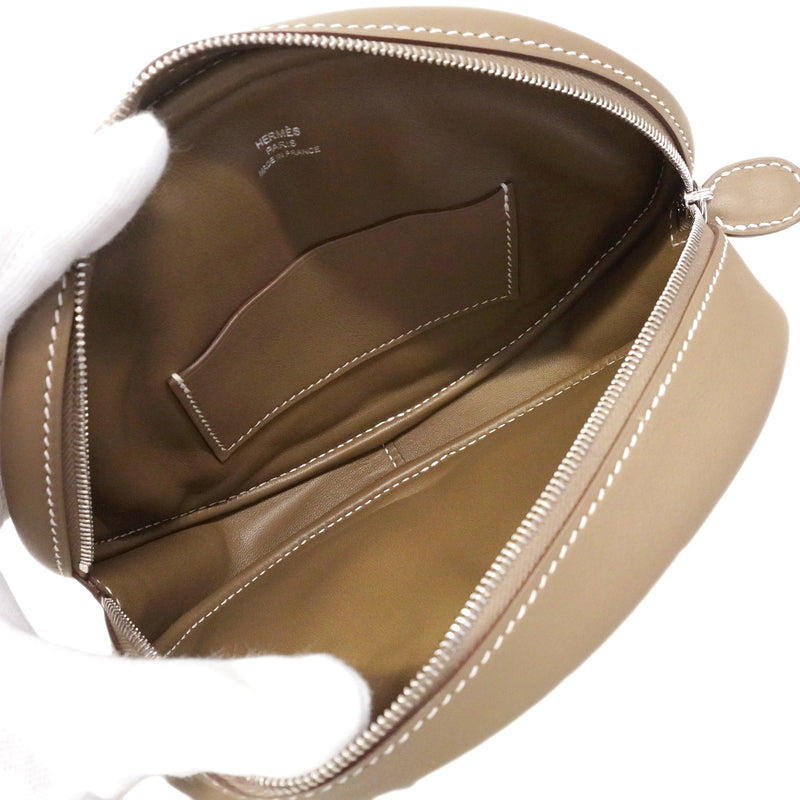 【6gd4417-e】エルメス ショルダーバッグ インザループ スイフト エトゥープ シルバー金具 Z刻印【中古】レディース