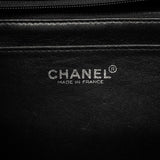 【6gd4418-e】シャネル ショルダーバッグ デカマトラッセ Wチェーン キャビアスキン ブラック シルバー金具【中古】レディース