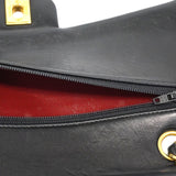 【6gd4431】シャネル ショルダーバッグ マトラッセ Wフラップ Wチェーン ラムスキン ブラック ゴールド金具【中古】レディース