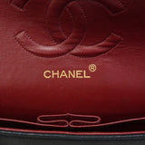 【6gd4431】シャネル ショルダーバッグ マトラッセ Wフラップ Wチェーン ラムスキン ブラック ゴールド金具【中古】レディース