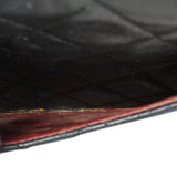 【6gd4431】シャネル ショルダーバッグ マトラッセ Wフラップ Wチェーン ラムスキン ブラック ゴールド金具【中古】レディース