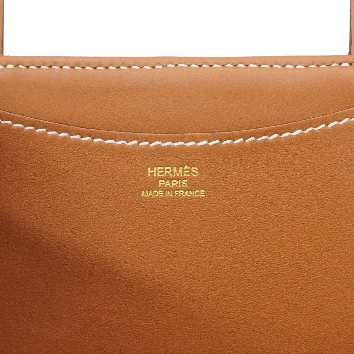 【6gd4432】エルメス ハンドバッグ インザループ23 トワルアッシュ スイフト ゴールド ゴールド金具 W刻印【中古】レディース