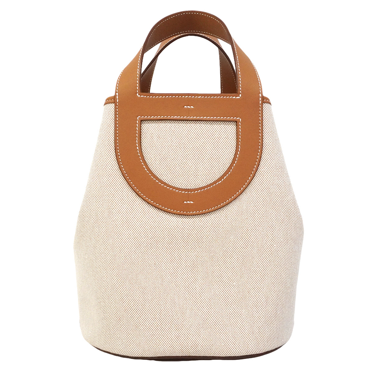 【6gd4432】エルメス ハンドバッグ インザループ23 トワルアッシュ スイフト ゴールド ゴールド金具 W刻印【中古】レディース