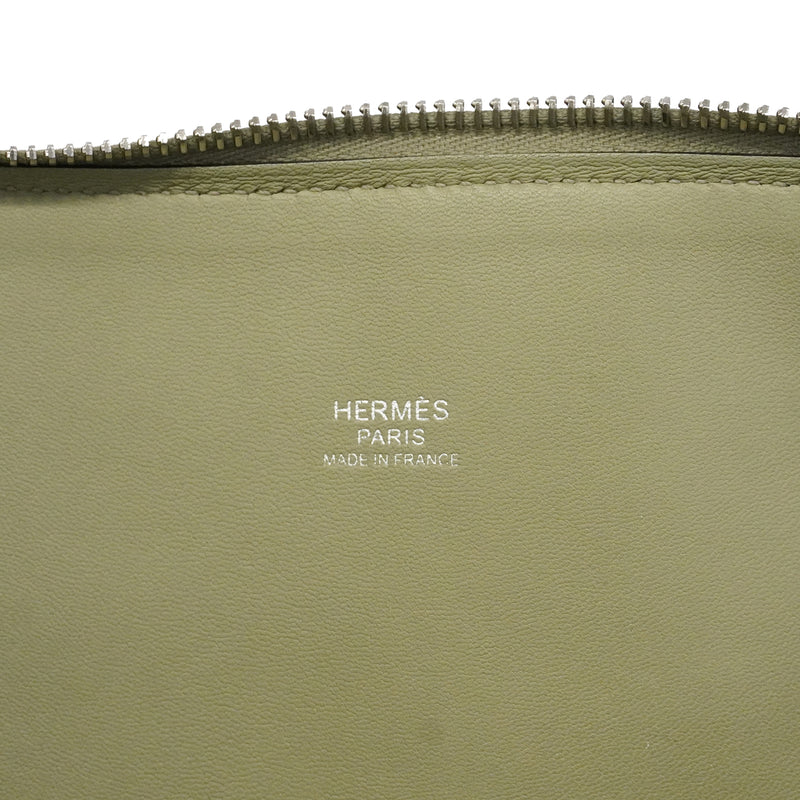 【6gd4433】エルメス ハンドバッグ ボリード35 トリヨンクレマンス セージ シルバー金具 A刻印 2wayバッグ【中古】レディース