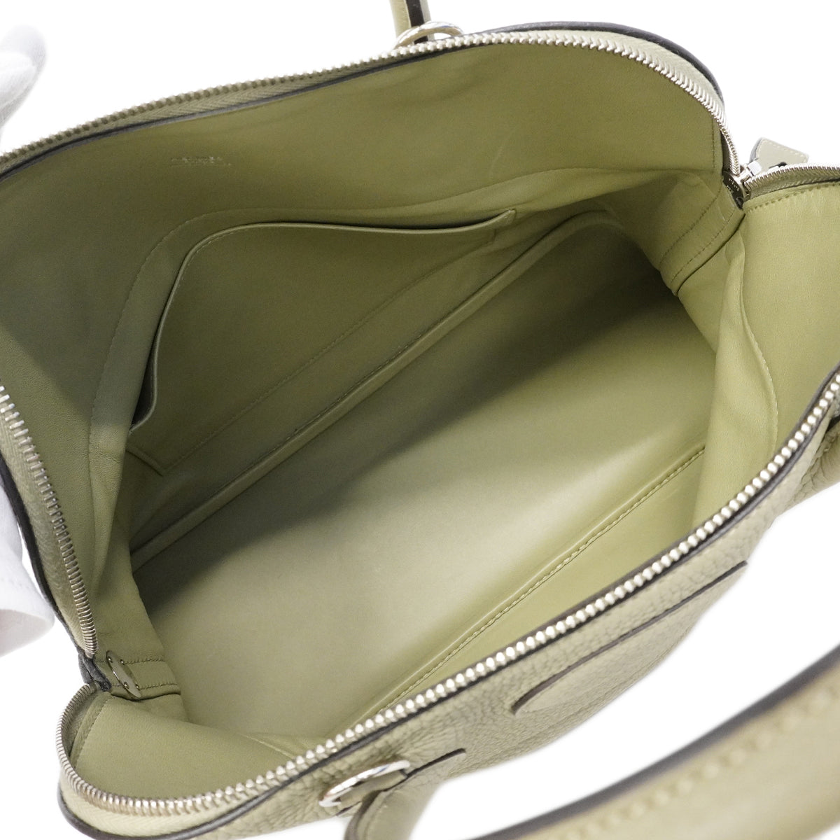 【6gd4433】エルメス ハンドバッグ ボリード35 トリヨンクレマンス セージ シルバー金具 A刻印 2wayバッグ【中古】レディース