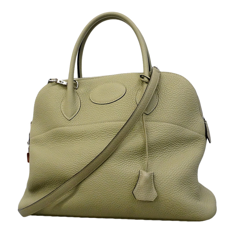 【6gd4433】エルメス ハンドバッグ ボリード35 トリヨンクレマンス セージ シルバー金具 A刻印 2wayバッグ【中古】レディース