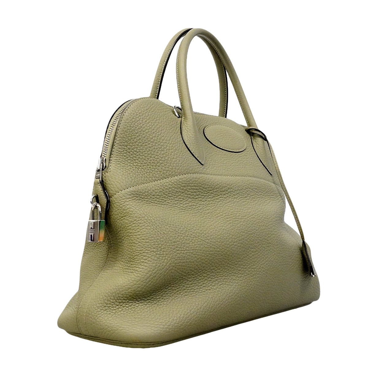 【6gd4433】エルメス ハンドバッグ ボリード35 トリヨンクレマンス セージ シルバー金具 A刻印 2wayバッグ【中古】レディース