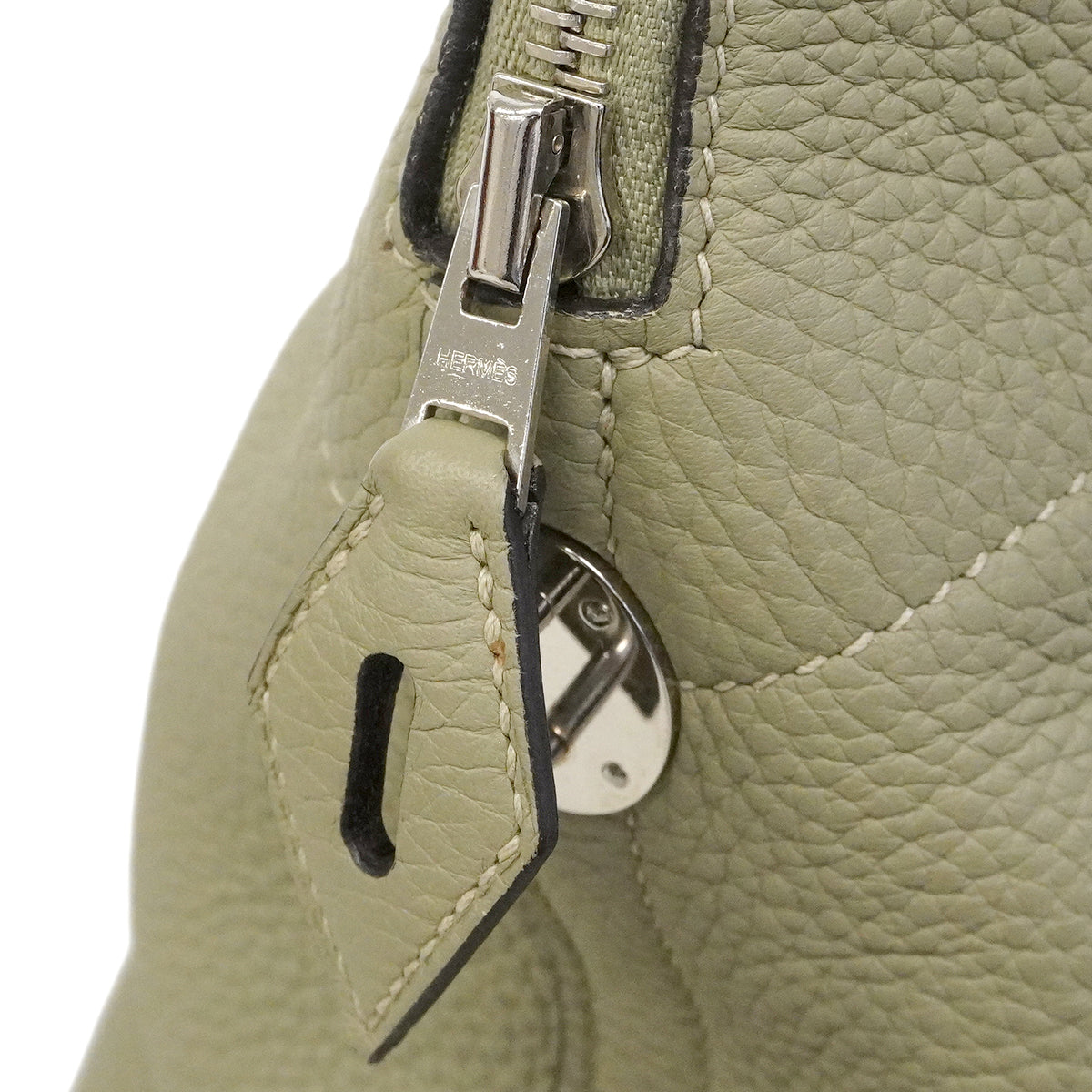 【6gd4433】エルメス ハンドバッグ ボリード35 トリヨンクレマンス セージ シルバー金具 A刻印 2wayバッグ【中古】レディース