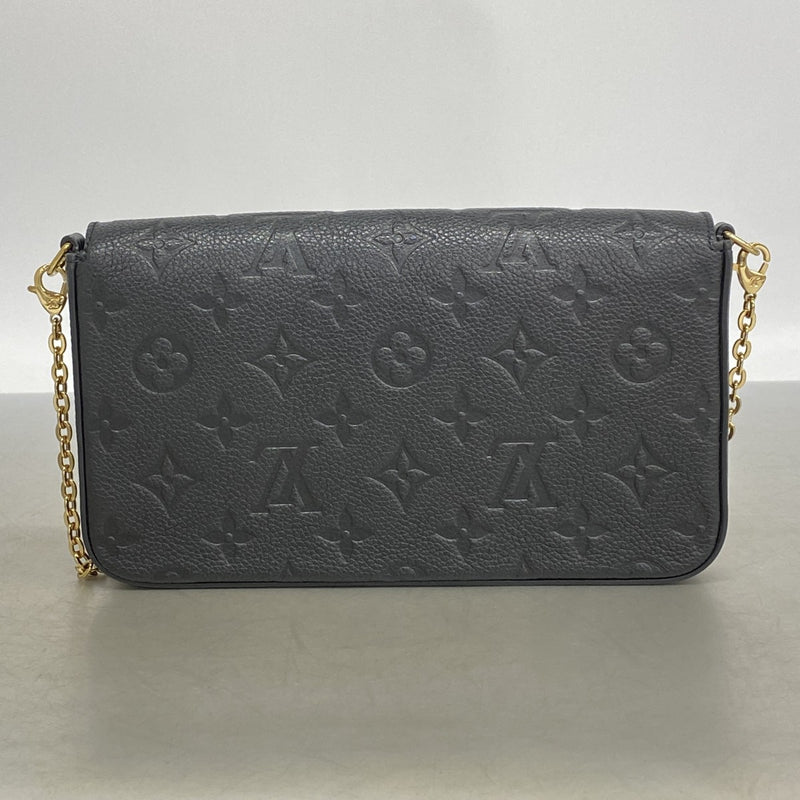 【6gd4440】ルイヴィトン ショルダーウォレット モノグラム・アンプラント ポシェットフェリシー M82477 ノワール【中古】レディース