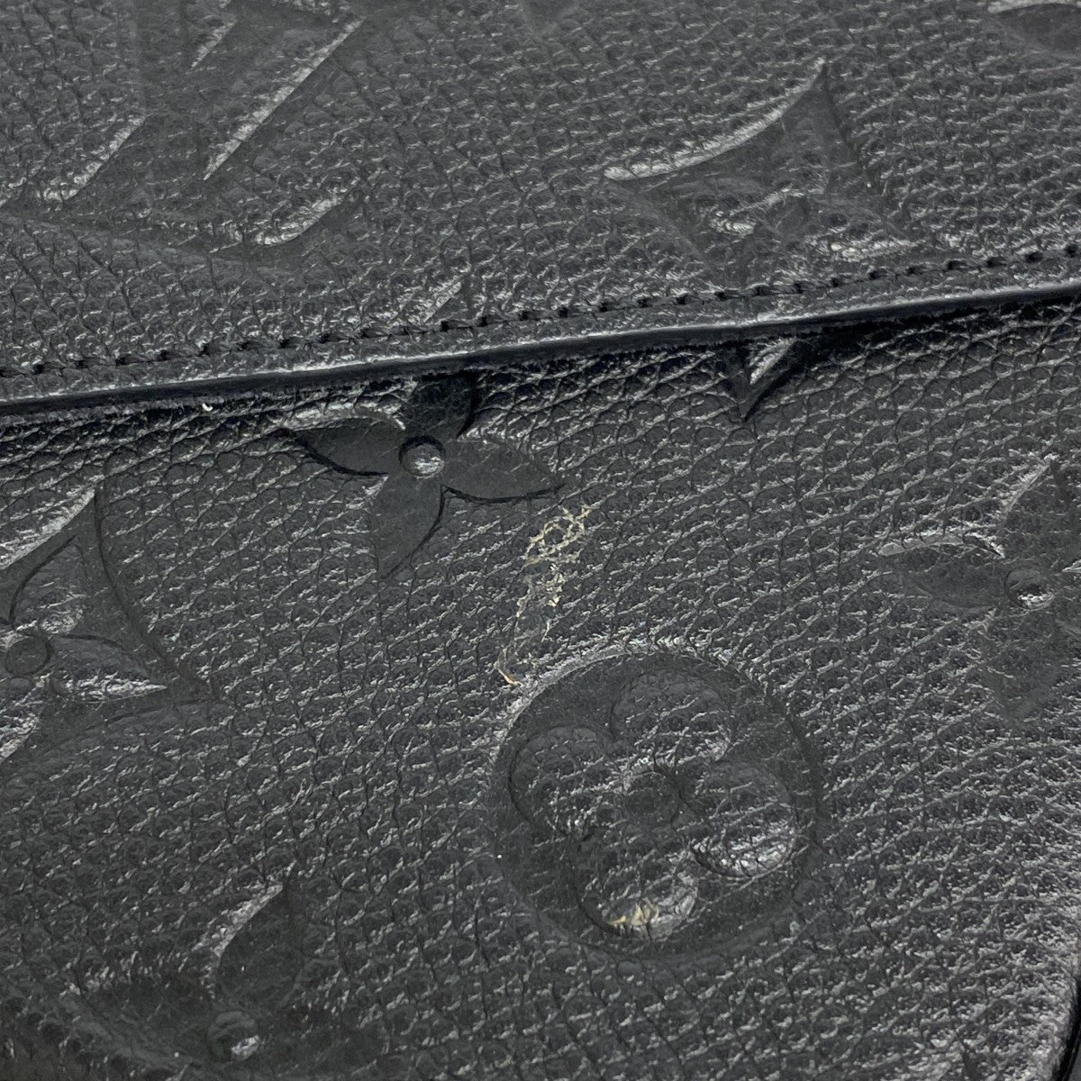 【6gd4440】ルイヴィトン ショルダーウォレット モノグラム・アンプラント ポシェットフェリシー M82477 ノワール【中古】レディース