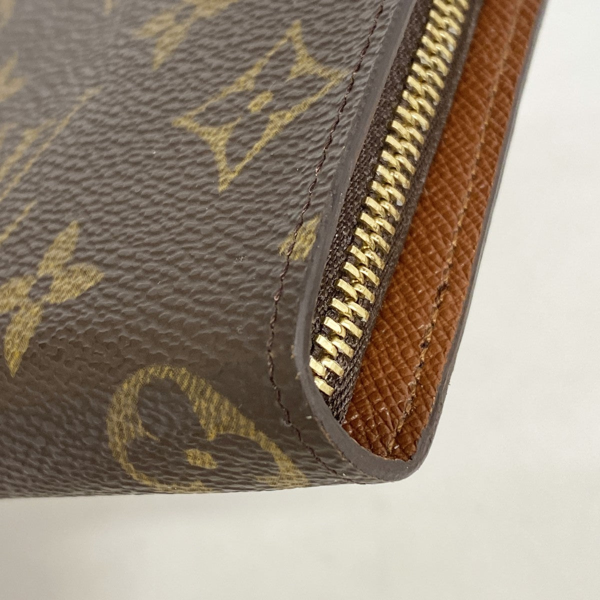 【6gd4445】ルイヴィトン 長財布 モノグラム ポルトモネジップ M61727 ブラウン【中古】レディース