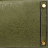 【6gd4447】エルメス ハンドバッグ バーキン30 オーストリッチ オリーブグリーン ゴールド金具 □D刻印【中古】レディース