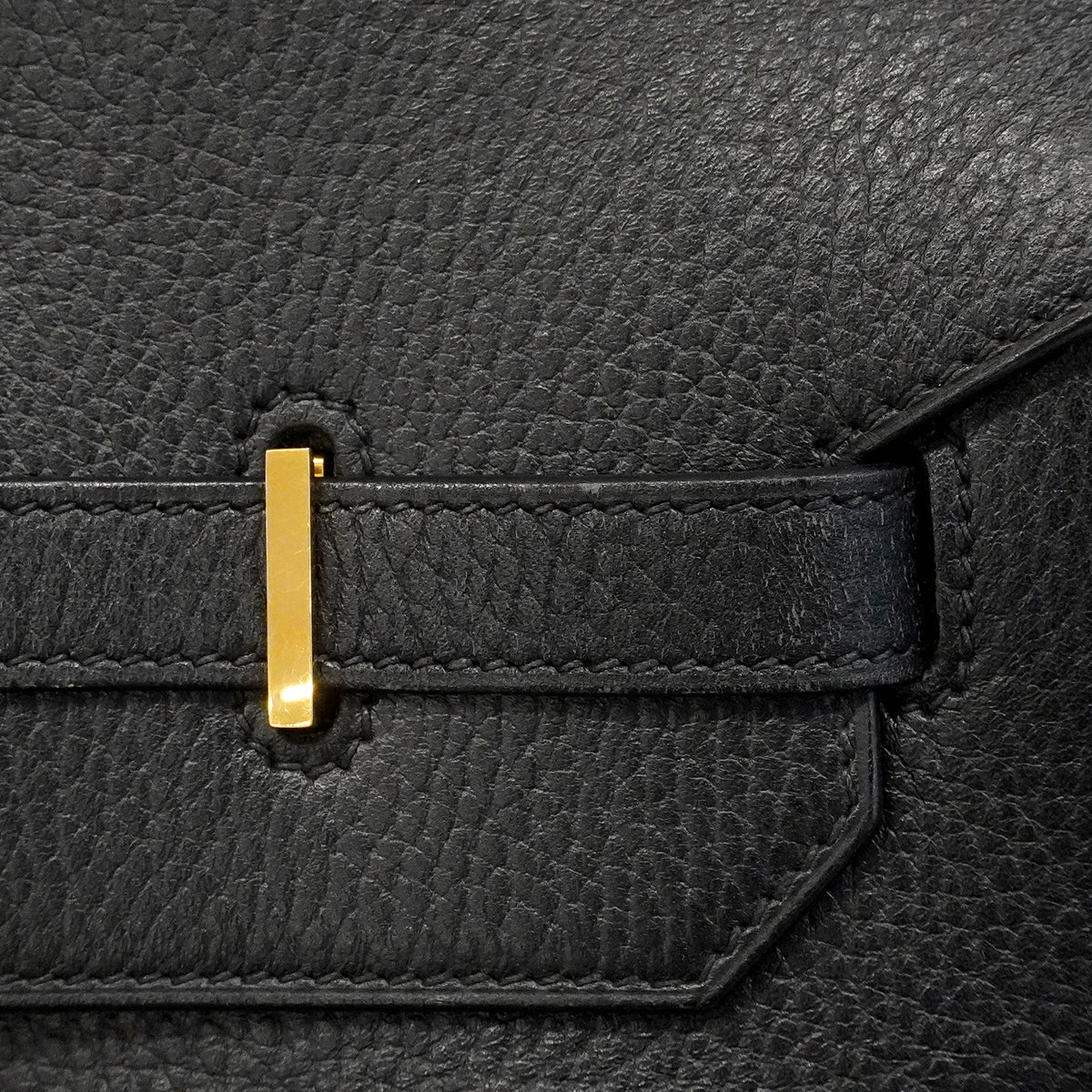 【6gd4448】エルメス ハンドバッグ バーキン40 アルデンヌ ブラック ゴールド金具 □C刻印【中古】メンズ