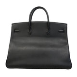 【6gd4448】エルメス ハンドバッグ バーキン40 アルデンヌ ブラック ゴールド金具 □C刻印【中古】メンズ