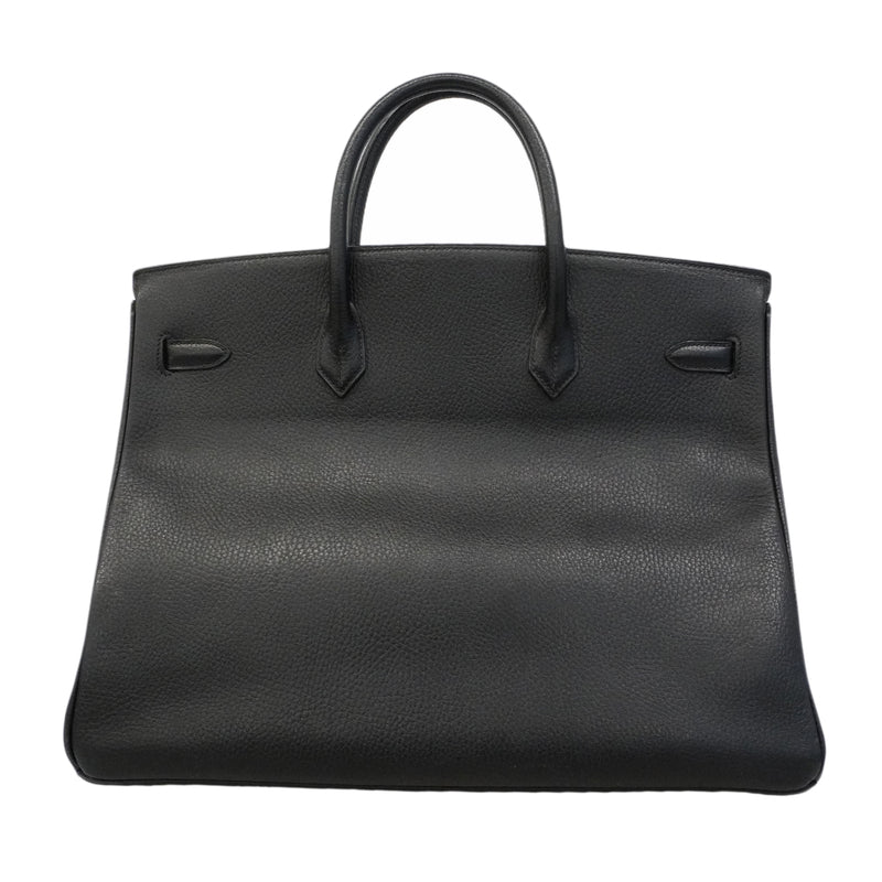 【6gd4448】エルメス ハンドバッグ バーキン40 アルデンヌ ブラック ゴールド金具 □C刻印【中古】メンズ