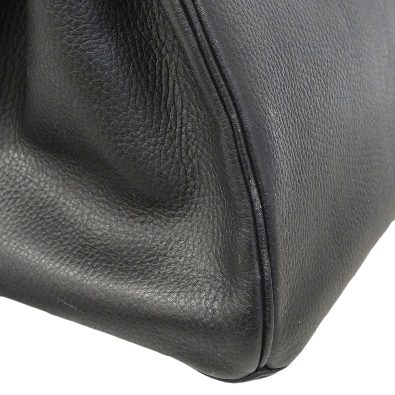 【6gd4448】エルメス ハンドバッグ バーキン40 アルデンヌ ブラック ゴールド金具 □C刻印【中古】メンズ